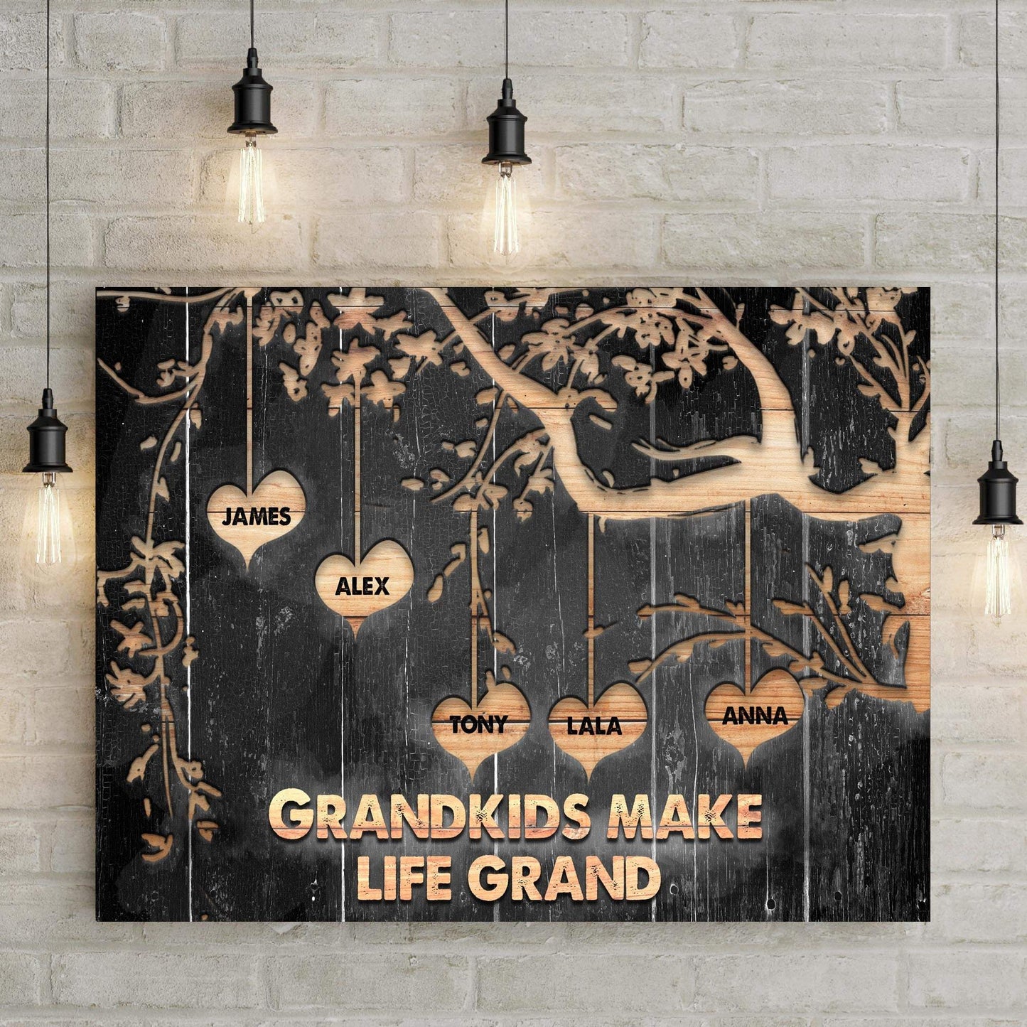 Grandkids Make Life Grand Sign II - Tailored Canvases - Flyclothing LLC