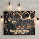 Grandkids Make Life Grand Sign II - Tailored Canvases - Flyclothing LLC