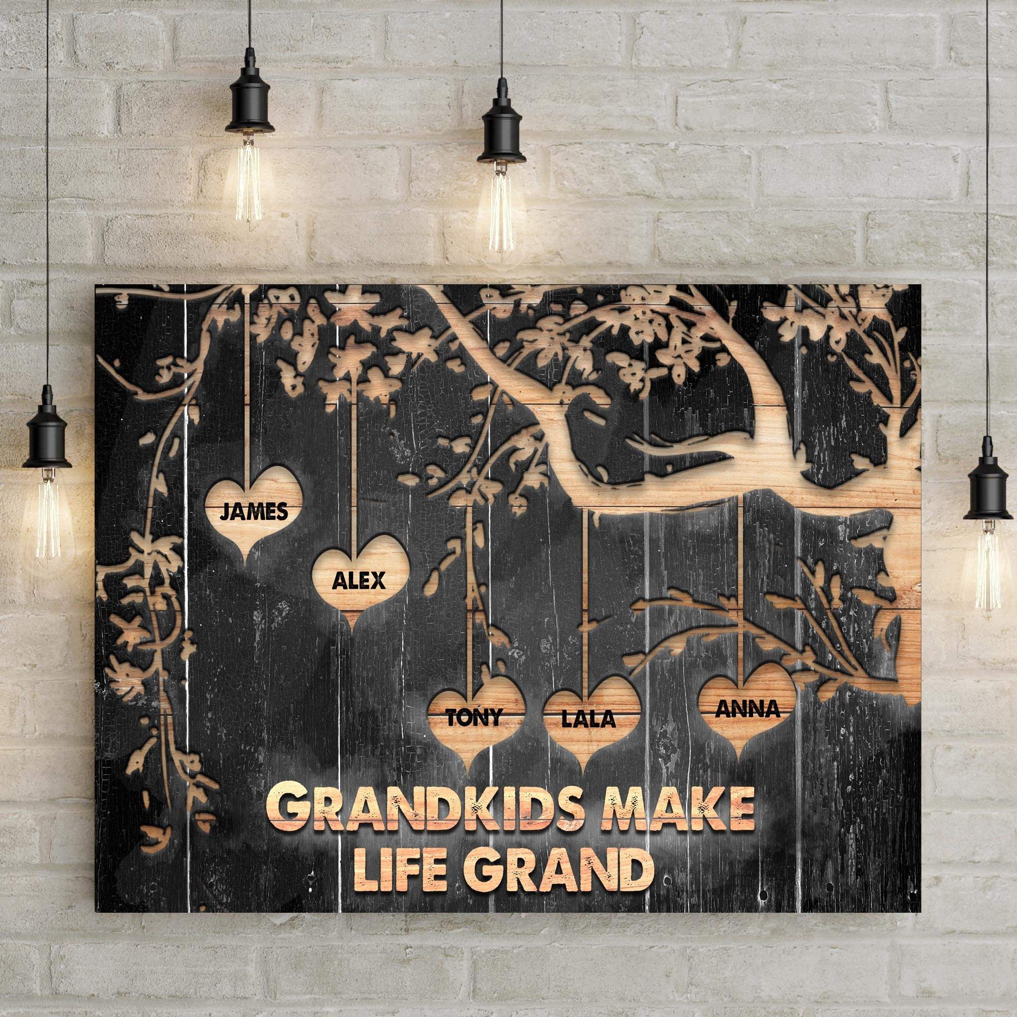 Grandkids Make Life Grand Sign II - Tailored Canvases - Flyclothing LLC