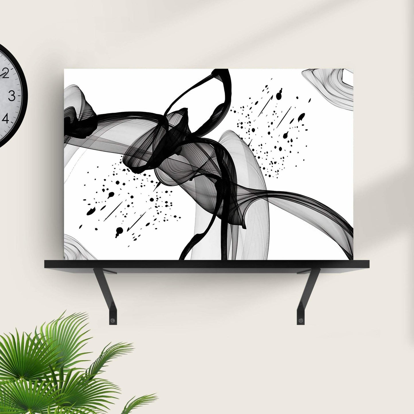 Minimalist Black Abstract Canvas Wall Art - Tailored Canvases - Flyclothing LLC