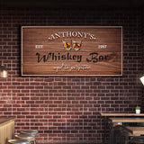 Whiskey Bar Sign II - Tailored Canvases - Flyclothing LLC