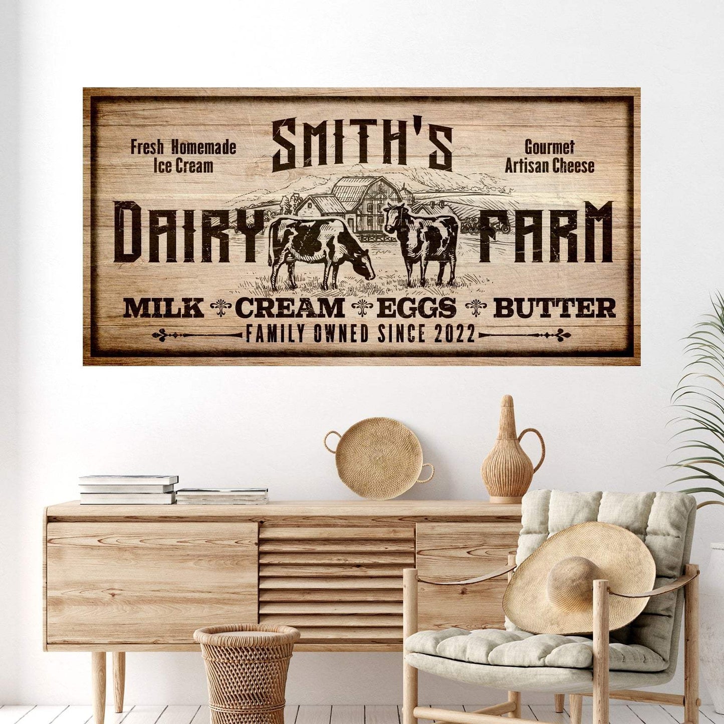 Dairy Farm Sign II - Tailored Canvases - Flyclothing LLC