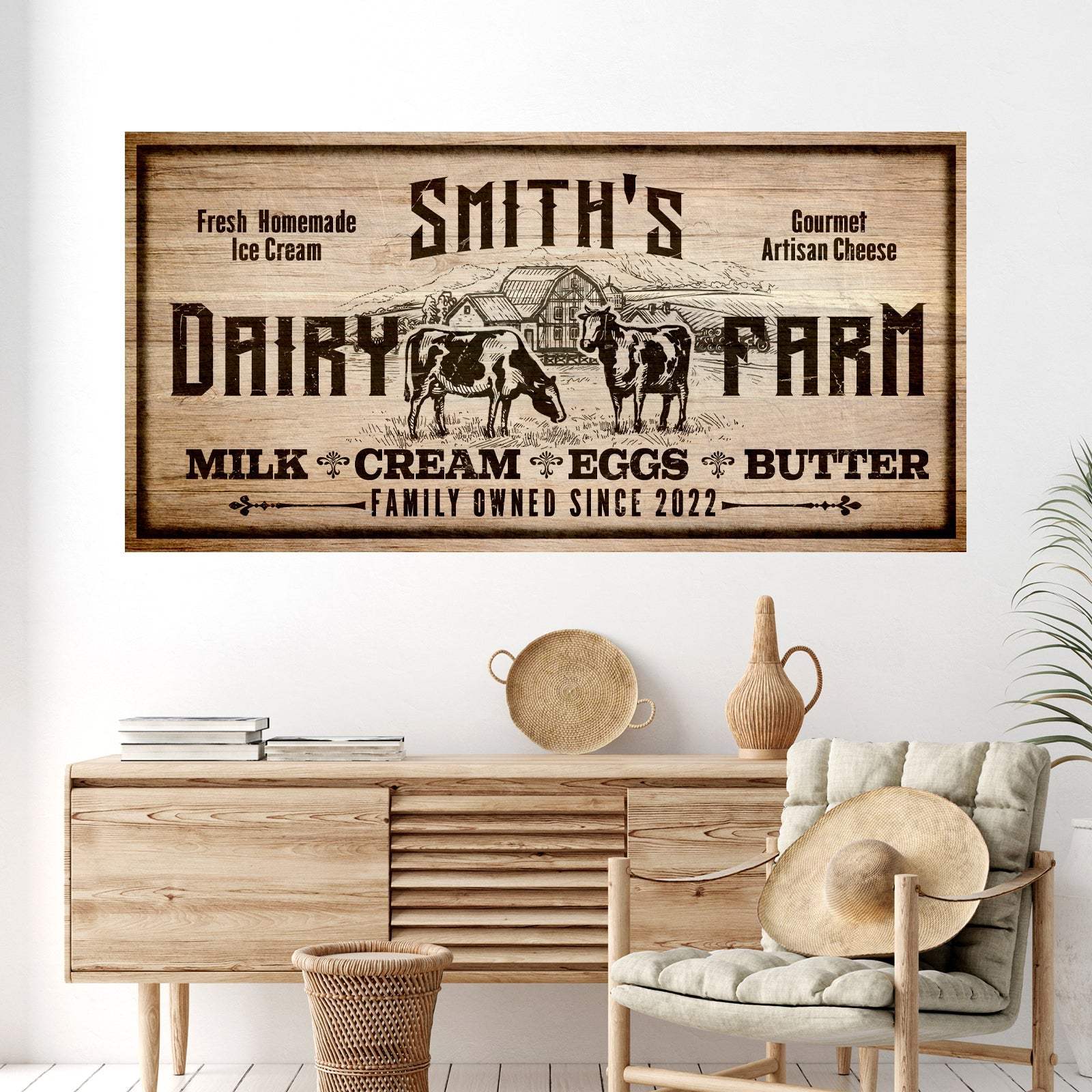 Dairy Farm Sign II - Tailored Canvases - Flyclothing LLC