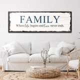 8 Powerful Words Family Sign II - Tailored Canvases - Flyclothing LLC