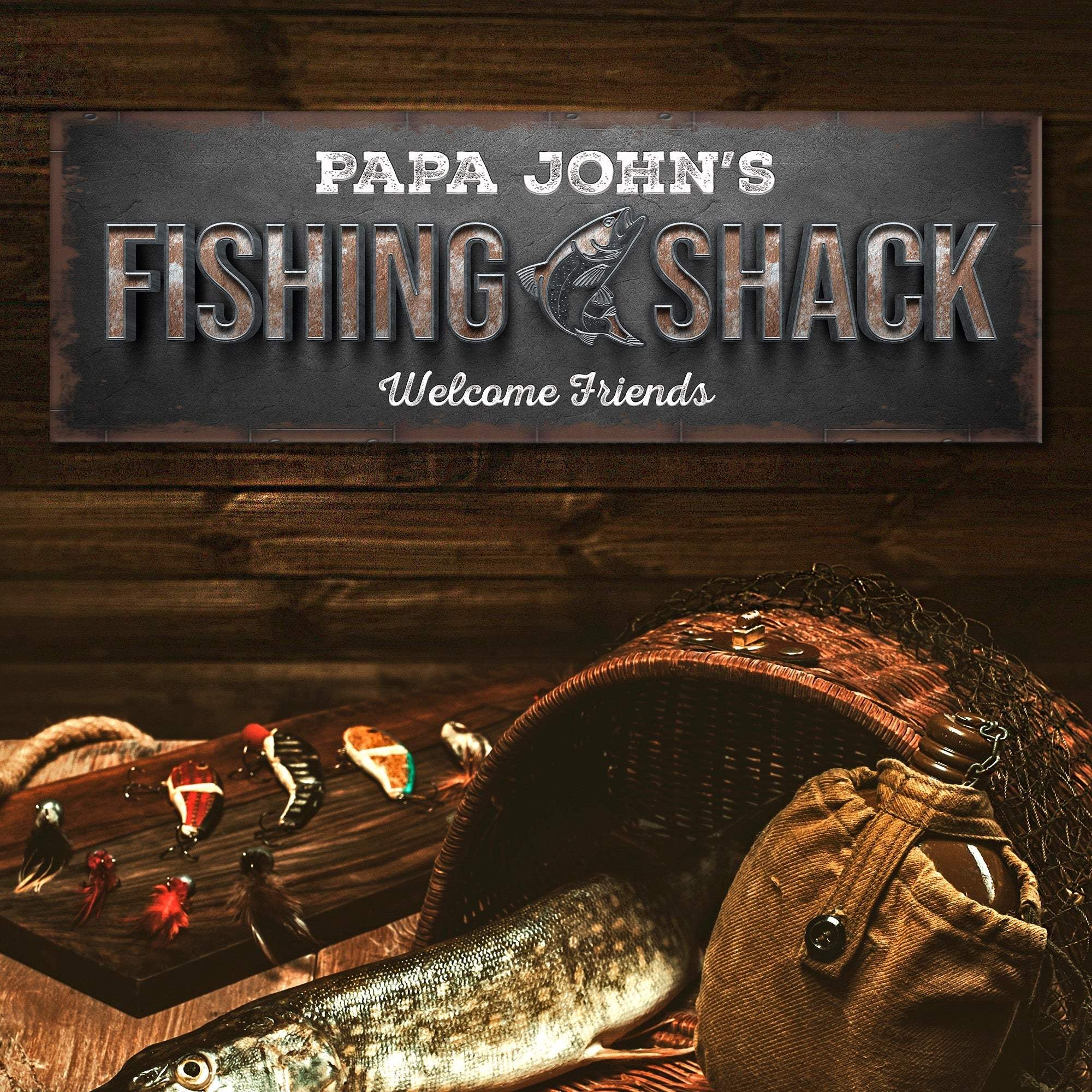 Fishing Shack Sign II - Tailored Canvases - Flyclothing LLC