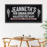 Ice Cream Shop Sign - Tailored Canvases - Flyclothing LLC