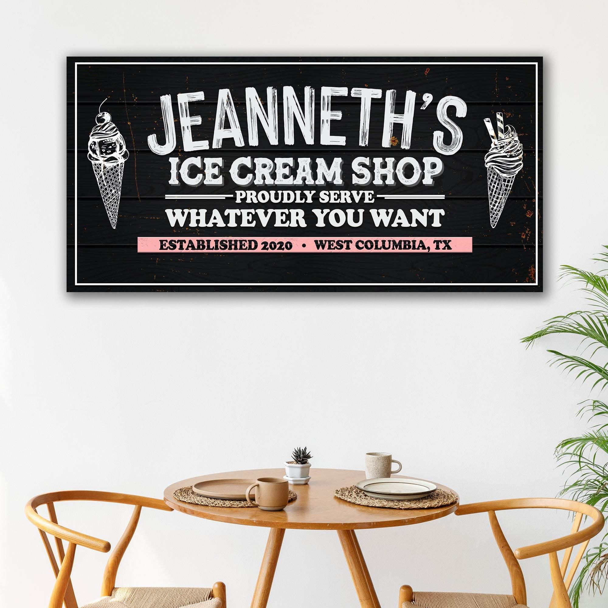 Ice Cream Shop Sign - Tailored Canvases - Flyclothing LLC