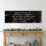 Numbers 6:24-26 - May The Lord Bless You Sign - Tailored Canvases - Flyclothing LLC