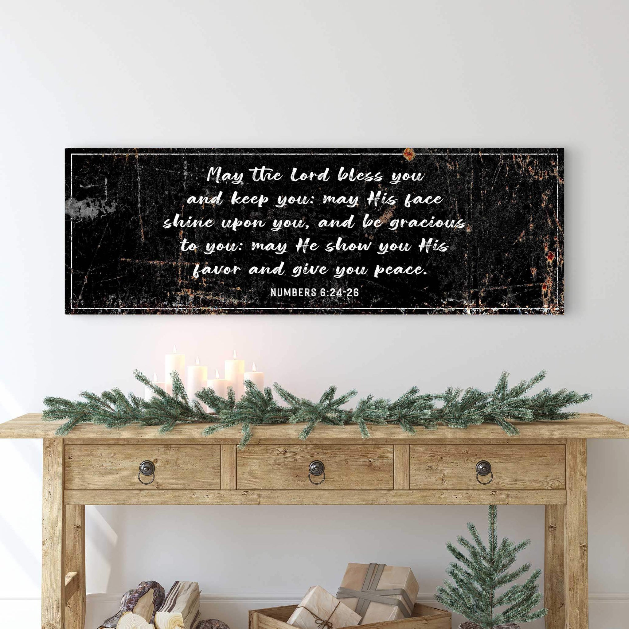 Numbers 6:24-26 - May The Lord Bless You Sign - Tailored Canvases - Flyclothing LLC