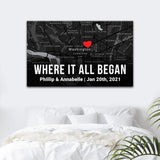 Couple Street Map Sign II - Tailored Canvases - Flyclothing LLC