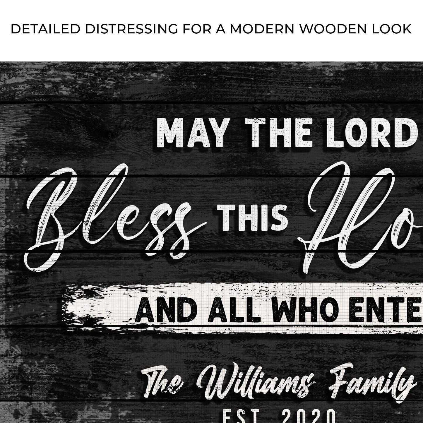 May The Lord Bless This House And All Who Enter Sign - Tailored Canvases - Flyclothing LLC
