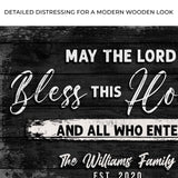 May The Lord Bless This House And All Who Enter Sign - Tailored Canvases - Flyclothing LLC