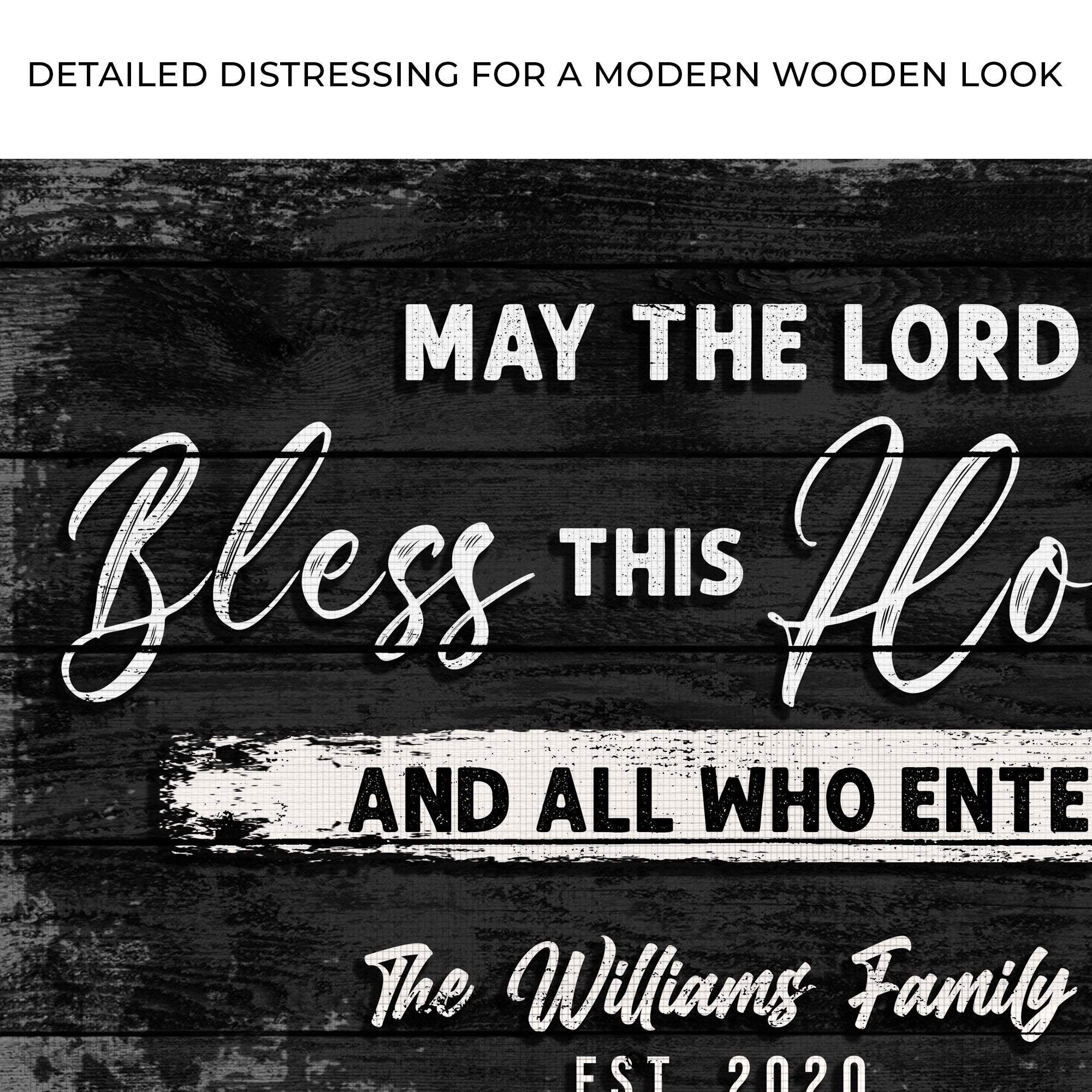 May The Lord Bless This House And All Who Enter Sign - Tailored Canvases - Flyclothing LLC