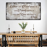Bless Our Food, Family, And Love Sign - Tailored Canvases - Flyclothing LLC