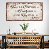 Bless Our Food, Family, And Love Sign - Tailored Canvases - Flyclothing LLC