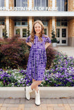 TCU Plaid Frog 3/4 Sleeve Pocket Twirl Dress - Mila & Rose ® - Flyclothing LLC