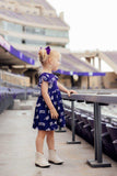 TCU Purple Frog Flutter Twirl Dress - Mila & Rose ® - Flyclothing LLC