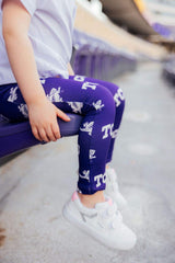TCU Purple Frog Leggings - Mila & Rose ® - Flyclothing LLC