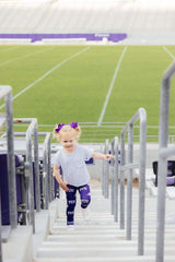 TCU Purple Frog Leggings - Mila & Rose ® - Flyclothing LLC
