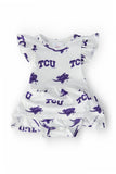 TCU White Frog Flutter Twirl Bodysuit - Mila & Rose ®
