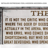 The Man In The Arena Sign VI - Tailored Canvases - Flyclothing LLC