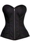 Daisy Corsets Top Drawer Black Cotton Steel Boned Corset w/Zipper - Daisy Corsets - Flyclothing LLC