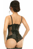 Daisy Corsets Top Drawer Steel Boned Fishnet Under Bust Corset - Daisy Corsets