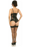 Daisy Corsets Top Drawer Steel Boned Fishnet Under Bust Corset - Daisy Corsets