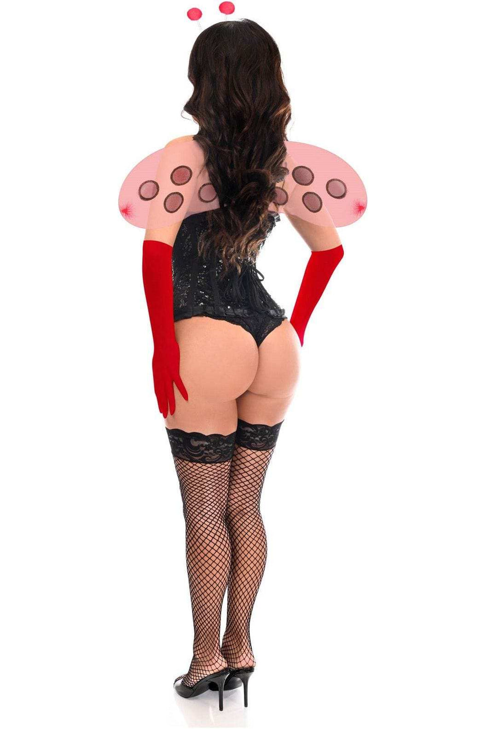 Daisy Corsets Top Drawer 4 PC Pin-Up Ladybug Corset Costume - Daisy Corsets - Flyclothing LLC