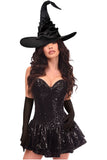 Daisy Corsets Top Drawer 3 PC Sequin Witch Corset Dress Costume - Daisy Corsets