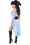 Daisy Corsets Top Drawer 4 PC Lt Blue Premium Pirate Corset Costume - Daisy Corsets