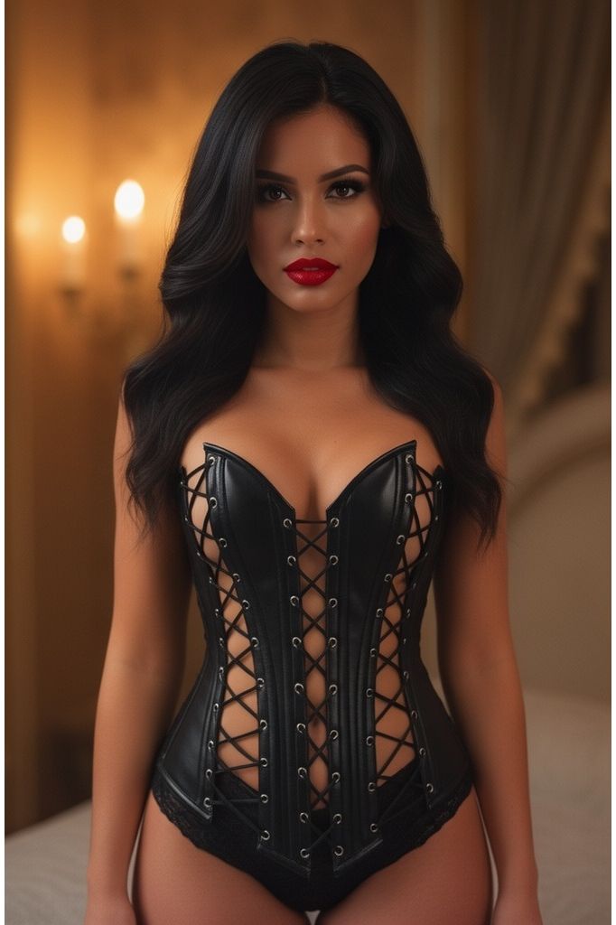 Top Drawer Lace-Up Steel Boned Over Bust Corset