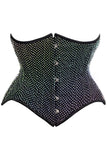 Daisy Corsets Top Drawer Rainbow Rhinestone Steel Boned Underbust Cincher Corset - Daisy Corsets - Flyclothing LLC