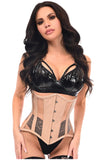 Daisy Corsets Top Drawer Nude Patent & Mesh Steel Boned Under Bust Corset - Daisy Corsets
