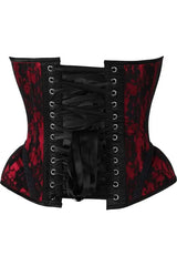 Daisy Corsets Top Drawer Red w/Black Lace Steel Boned Underwire Bustier Corset - Daisy Corsets - Flyclothing LLC