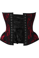 Daisy Corsets Top Drawer Red w/Black Lace Steel Boned Underwire Bustier Corset - Daisy Corsets - Flyclothing LLC