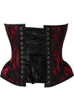 Daisy Corsets Top Drawer Red w/Black Lace Steel Boned Underwire Bustier Corset - Daisy Corsets