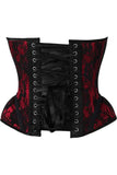Daisy Corsets Top Drawer Red w/Black Lace Steel Boned Underwire Bustier Corset - Daisy Corsets - Flyclothing LLC
