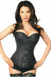 Daisy Corsets Top Drawer Black Brocade Steel Boned Corset w/Clasp Closure - Daisy Corsets - Flyclothing LLC