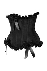 Daisy Corsets Top Drawer Black Steel Boned Burlesque Underbust Corset Waist Cincher - Daisy Corsets