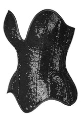 Daisy Corsets Top Drawer 4 PC Premium Black Sequin Witch Corset Costume - Daisy Corsets