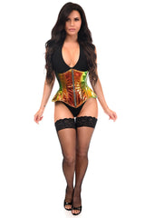 Daisy Corsets Top Drawer Sunset Holo Double Steel Boned Underbust Waist Cincher Corset - Daisy Corsets
