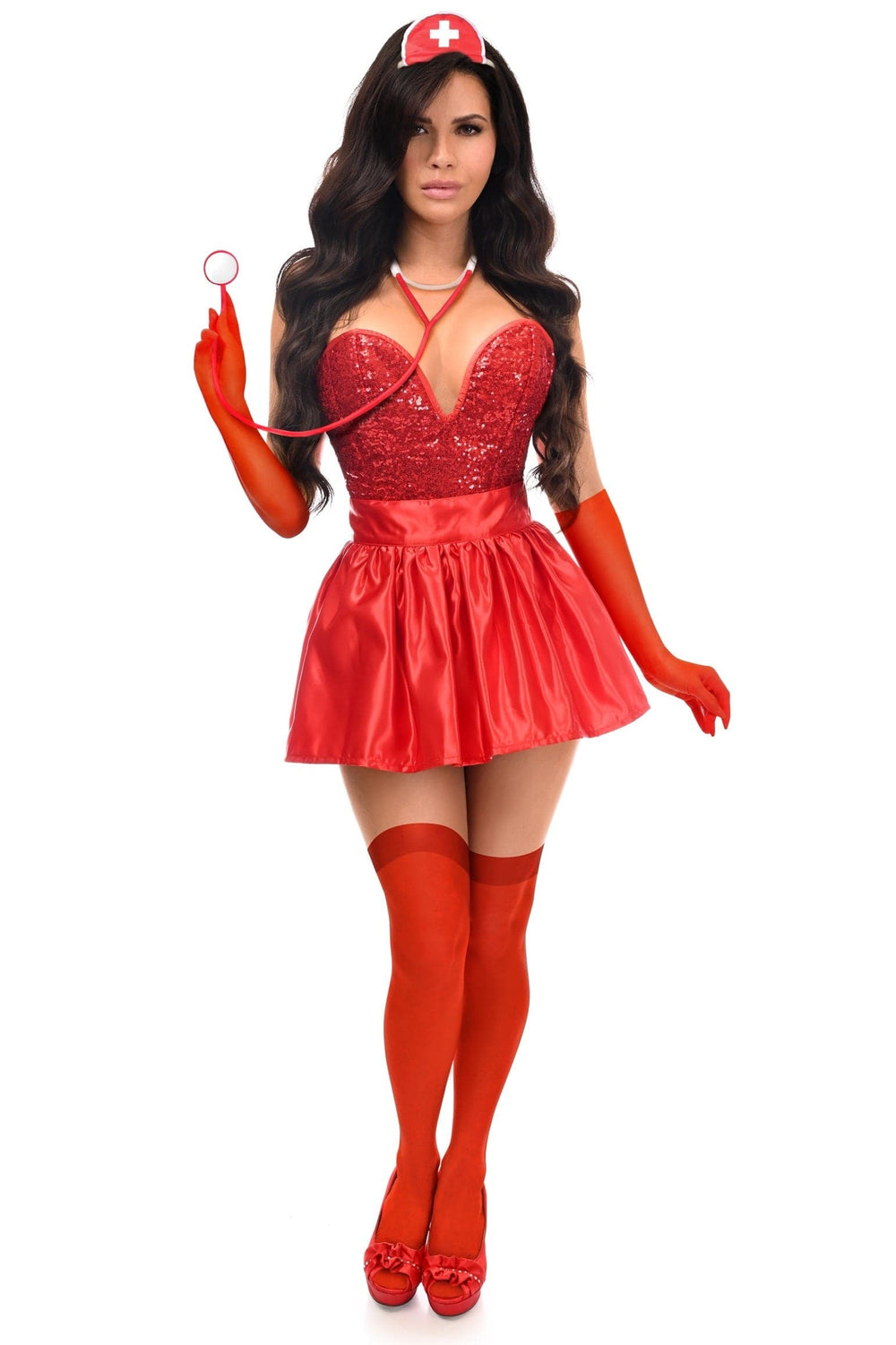 Daisy Corsets Top Drawer 5 PC Premium Nurse Corset Costume - Daisy Corsets