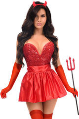 Daisy Corsets Top Drawer 5 PC Premium Devil Corset Costume - Daisy Corsets - Flyclothing LLC