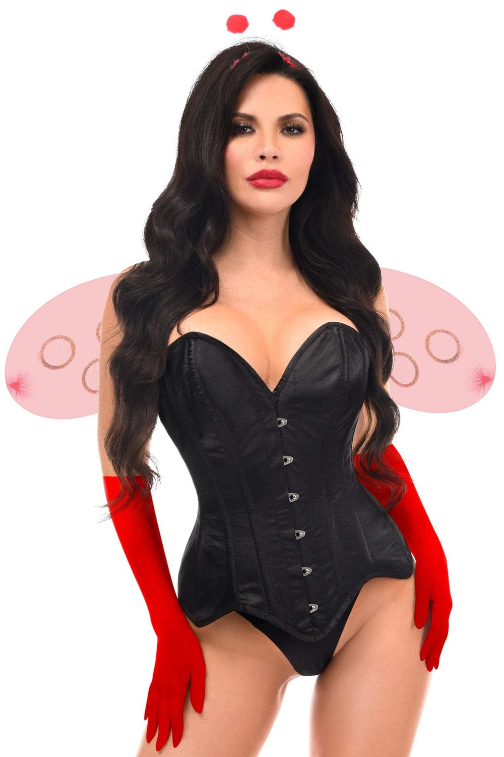 Daisy Corsets Top Drawer 4 PC Sassy Ladybug Corset Costume - Daisy Corsets - Flyclothing LLC