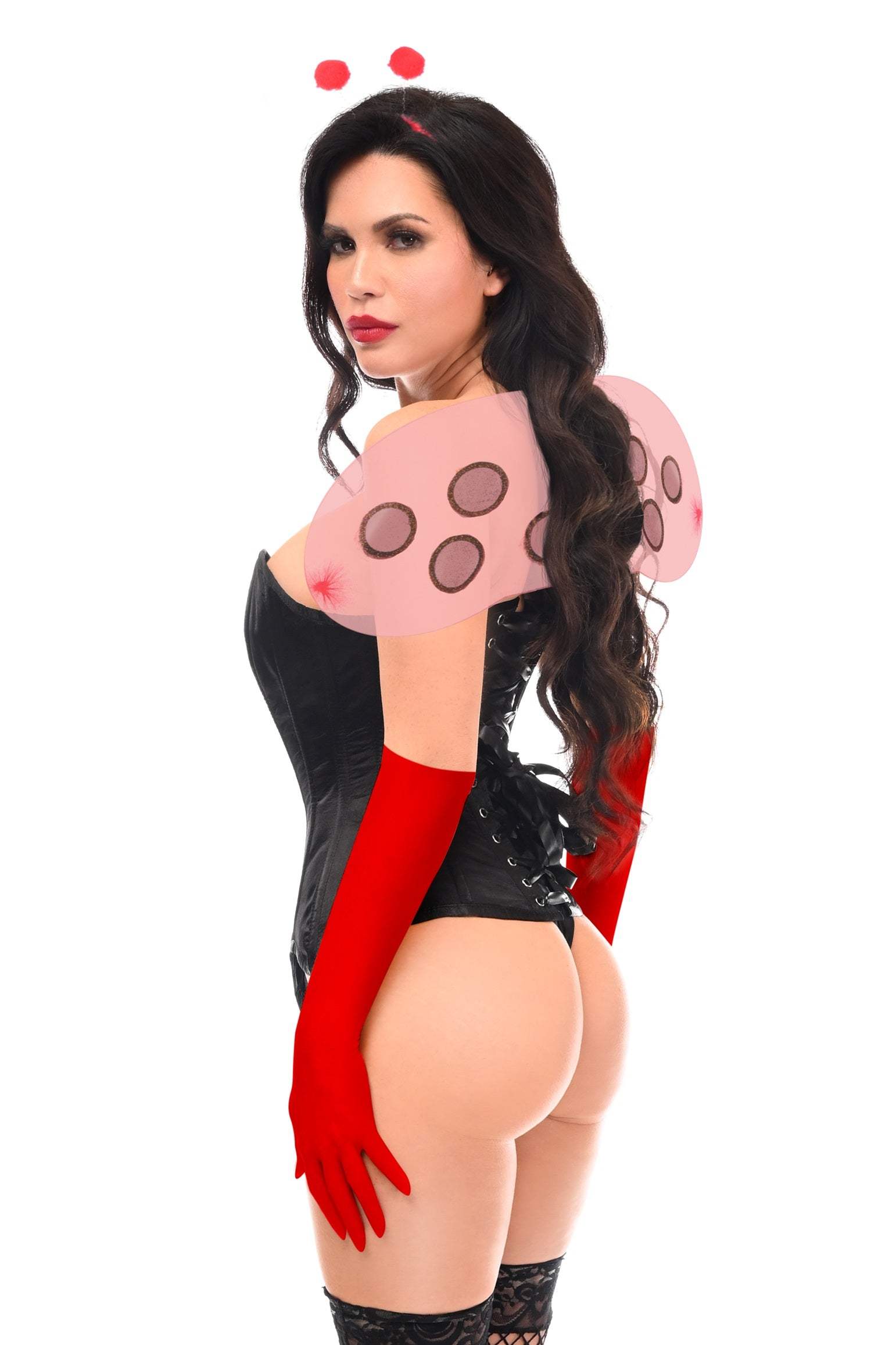 Daisy Corsets Top Drawer 4 PC Sassy Ladybug Corset Costume - Daisy Corsets - Flyclothing LLC