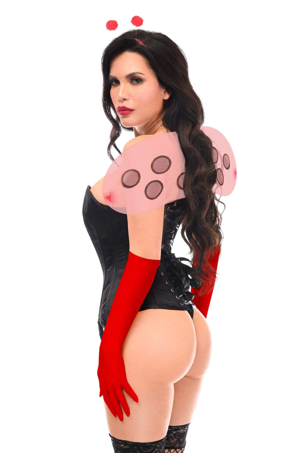 Daisy Corsets Top Drawer 4 PC Sassy Ladybug Corset Costume - Daisy Corsets - Flyclothing LLC