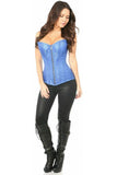 Daisy Corsets Top Drawer Royal Blue Brocade Steel Boned Corset - Daisy Corsets - Flyclothing LLC