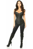 Daisy Corsets Top Drawer Black Brocade Steel Boned Corset - Daisy Corsets - Flyclothing LLC