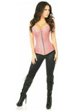 Daisy Corsets Top Drawer Dusty Rose Brocade Steel Boned Corset - Daisy Corsets - Flyclothing LLC